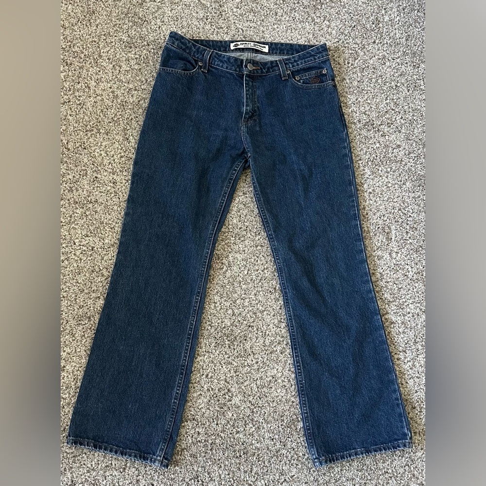 VINTAGE HARLEY DAVIDSON WOMENS JEANS PETITE SIZE 8